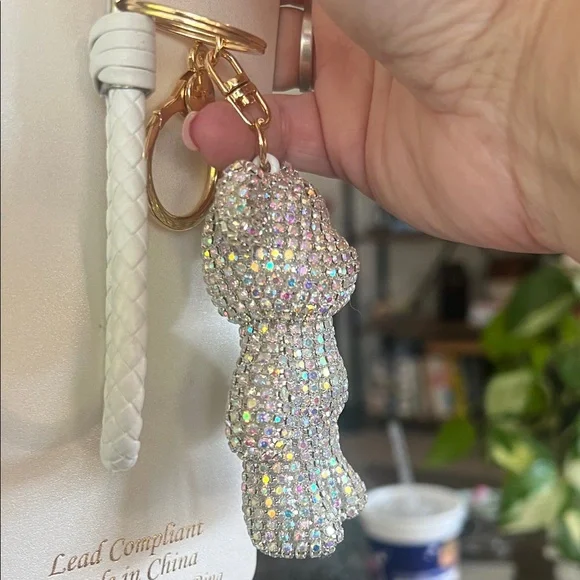 Sparkling Bear Bag Charm - Picture 2 of 3